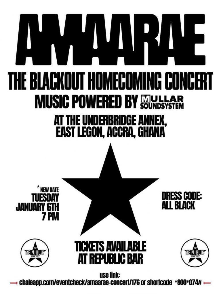 Amaarae – The Blackout Homecoming Concert