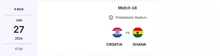 Croatia vs Ghana